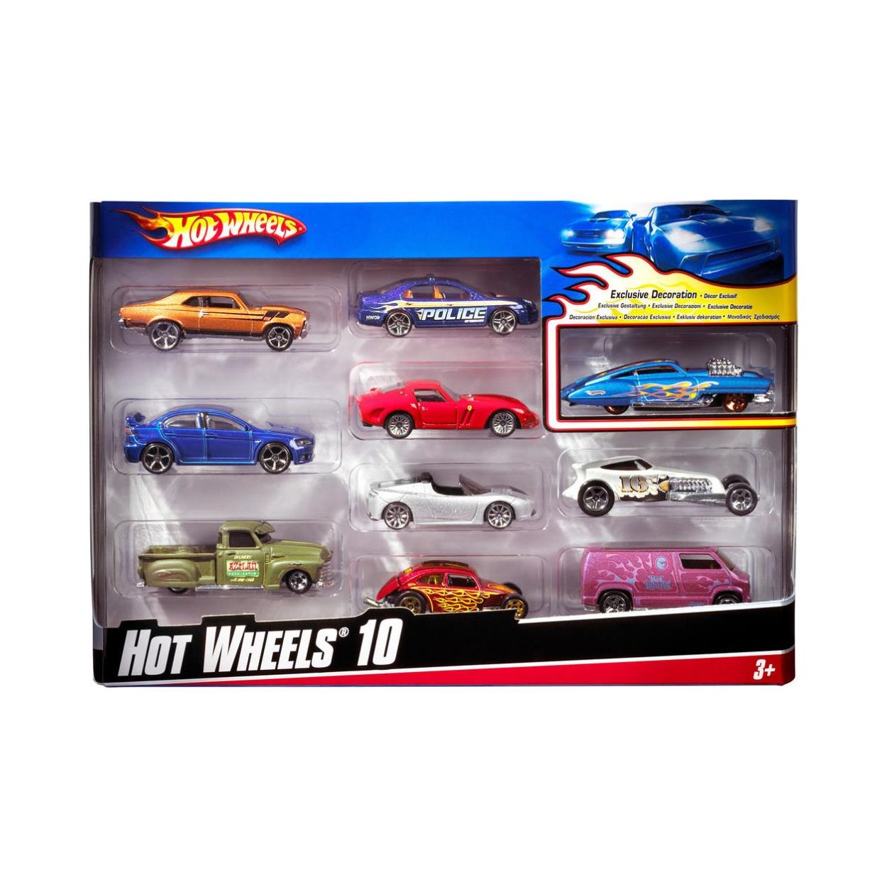 Hot Wheels – Σετ Αυτοκινητάκια 10 Τεμαχίων (Τυχαία Επιλογή) 54886