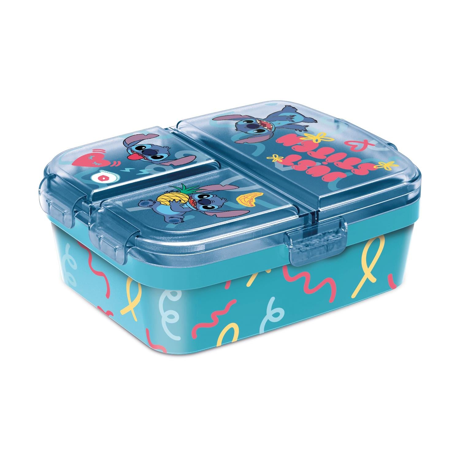 Stor: Stitch Palms – XL Multi Compartment Rectangular Sandwich Box (75099)