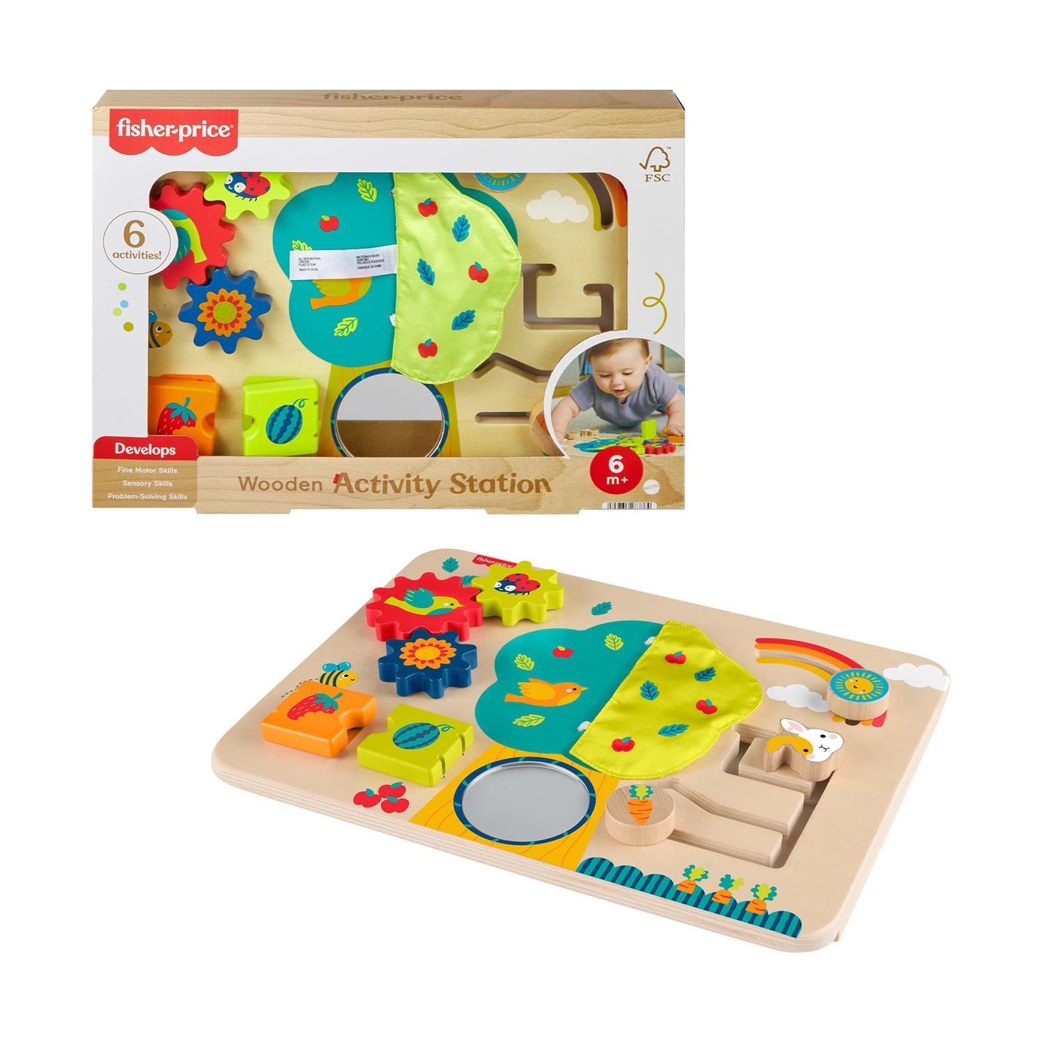 Fisher-Price®: Ξύλινος Σταθμός Δραστηριοτήτων Link Squad (JDM53)