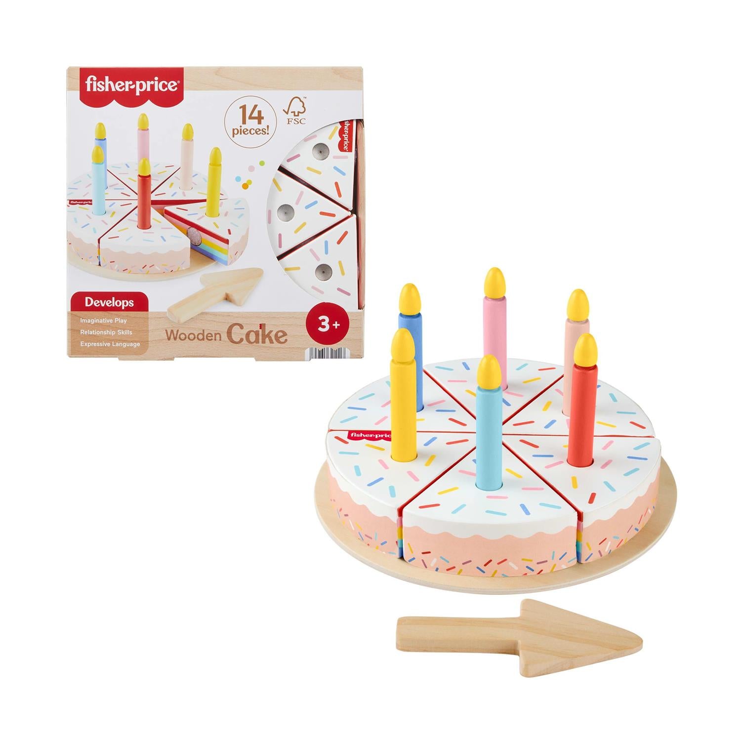 Fisher-Price®: Ξύλινα Παιχνίδια Link Squad – Ξύλινη Τούρτα (JGR82)