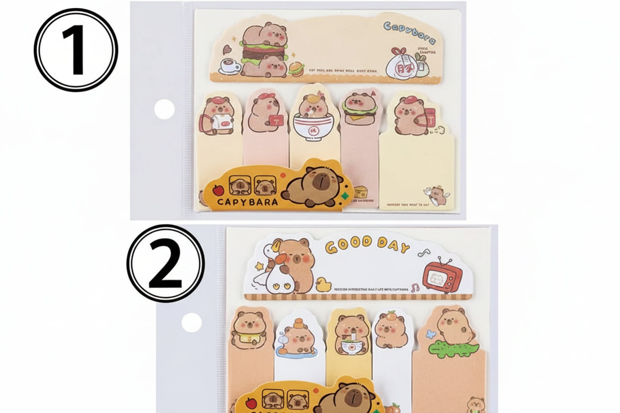 Σελιδοδείκτες CENTRUM Paper Capybara - 2 σχέδια Food Chapter & Good Day