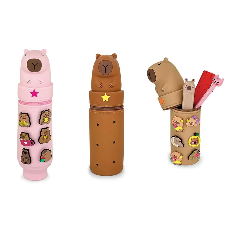 Κασετίνα LEBEZ Capybara Joy Pins - 3 χρώματα ανοιχτή