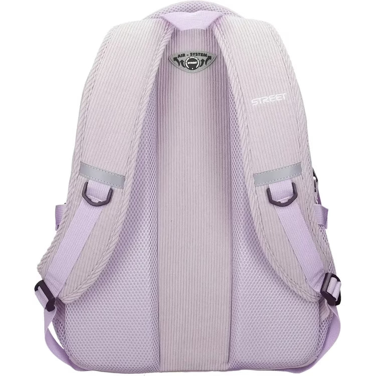 Τσάντα Σχολική Street Infinity Velvet 33x22x45cm - Εργονομική Πλάτη Air System