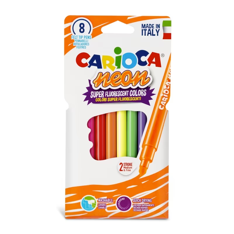 ΜΑΡΚΑΔΟΡΟΙ CARIOCA ΝΕΟΝ 8 χρωμ.