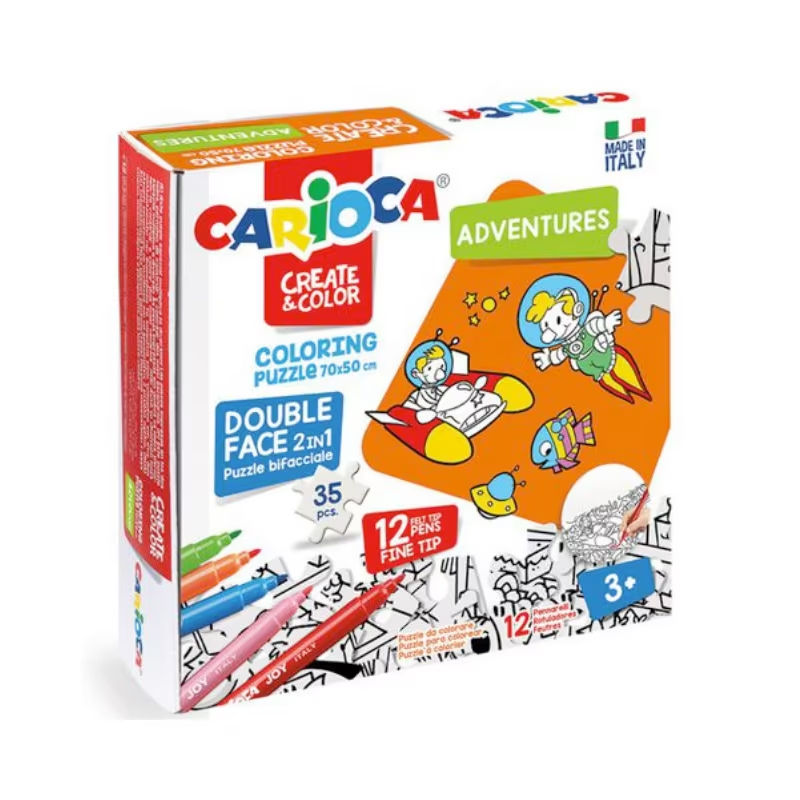 Σετ Ζωγραφικής Carioca Puzzle 35τεμ. Adventures