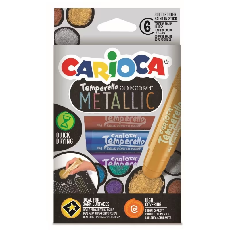 ΜΑΡΚΑΔΟΡΟΙ CARIOCA TEMPERELLO METALLIC 6 ΧΡΩΜΑΤΩΝ