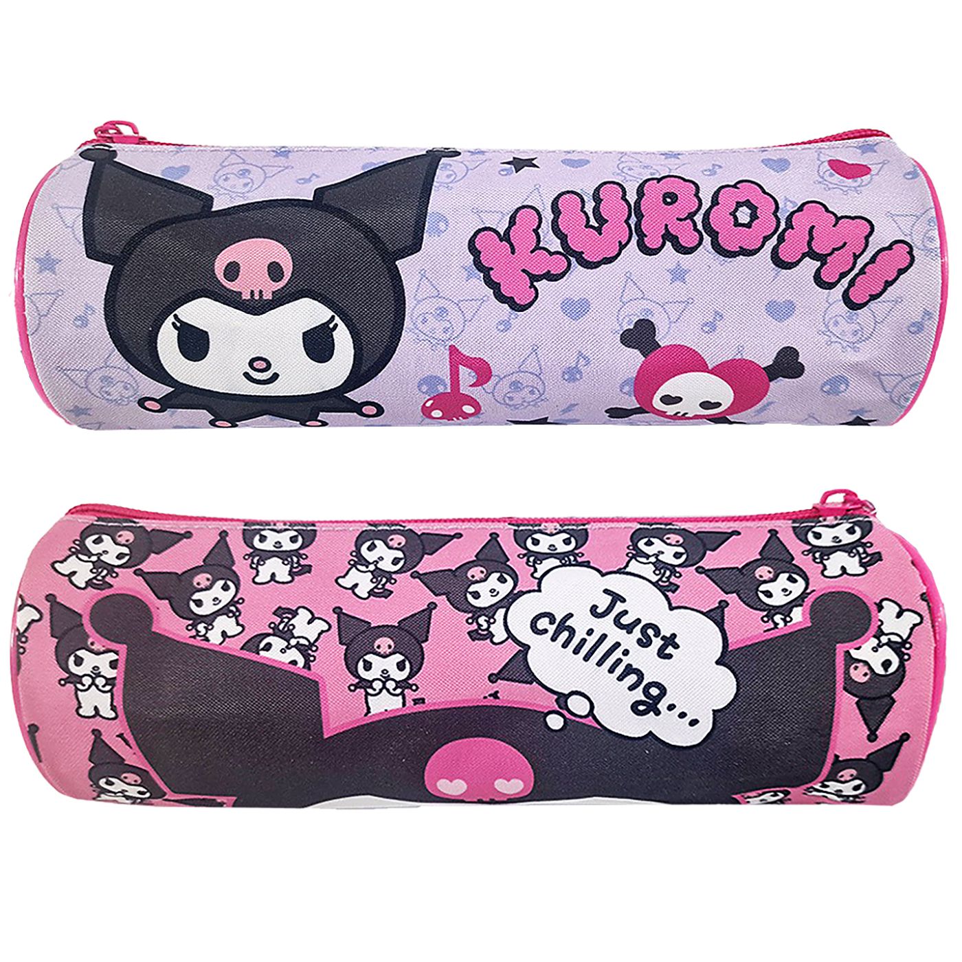 Κασετίνα Βαρελάκι Kuromi 23x8cm