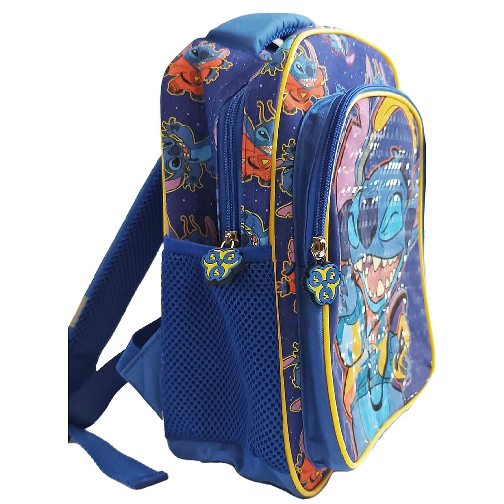 Τσάντα Πλάτης Νηπίου Stitch με Μπροστινή Τσέπη 29cm