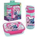 Σετ 2 τεμ Stitch Φαγητοδοχείο 800ml & Παγούρι 500ml Φαγητοδοχείο 800ml, Παγούρι με Καλαμάκι 500ml