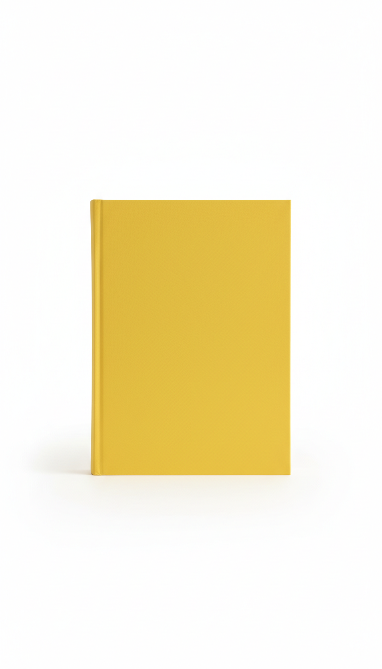 Zesty Yellow Hardbound Notebook With Smooth Pages
