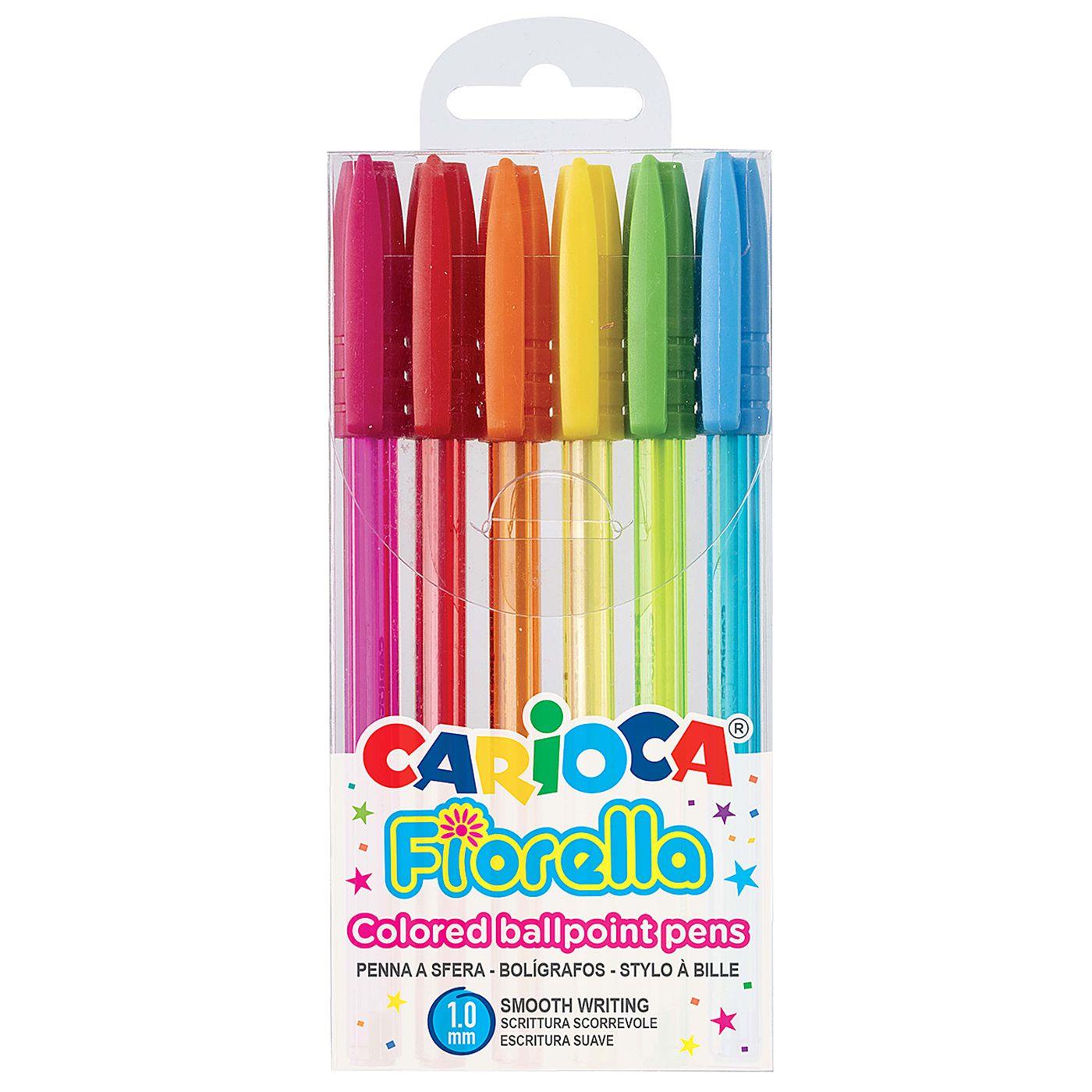 Στυλό Carioca Fiorella 6 Χρώματα Ballpoint 1.0mm