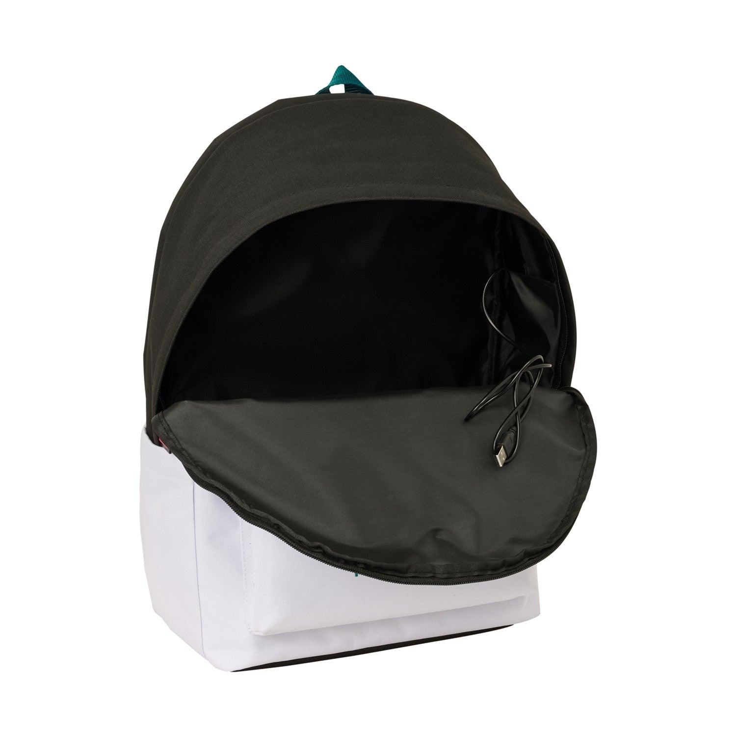 Σάκιδιο Real Madrid - Double Backpack για Laptop 15,6" + USB