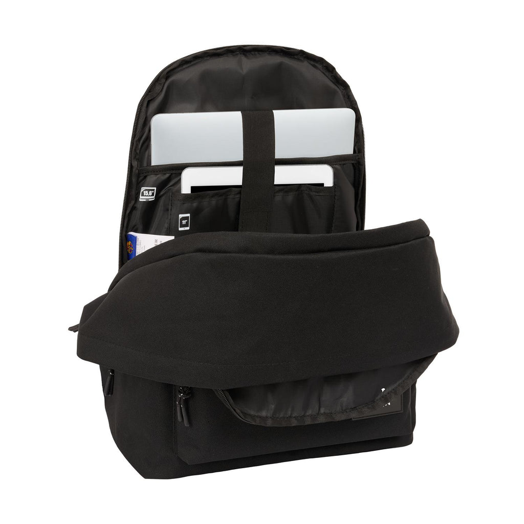 Σάκιδιο F.C. Barcelona - Laptop Double Backpack 40cm Μαύρο + USB