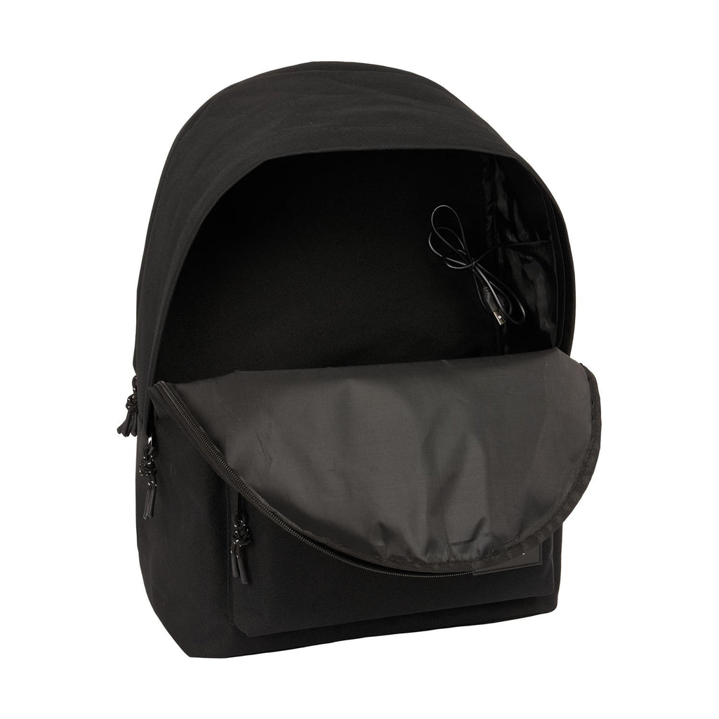 Σάκιδιο F.C. Barcelona - Laptop Double Backpack 40cm Μαύρο + USB