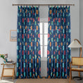 Παιδική κουρτίνα με πλανήτες μπλε 270 × 280 cm – 1 τεμάχιο