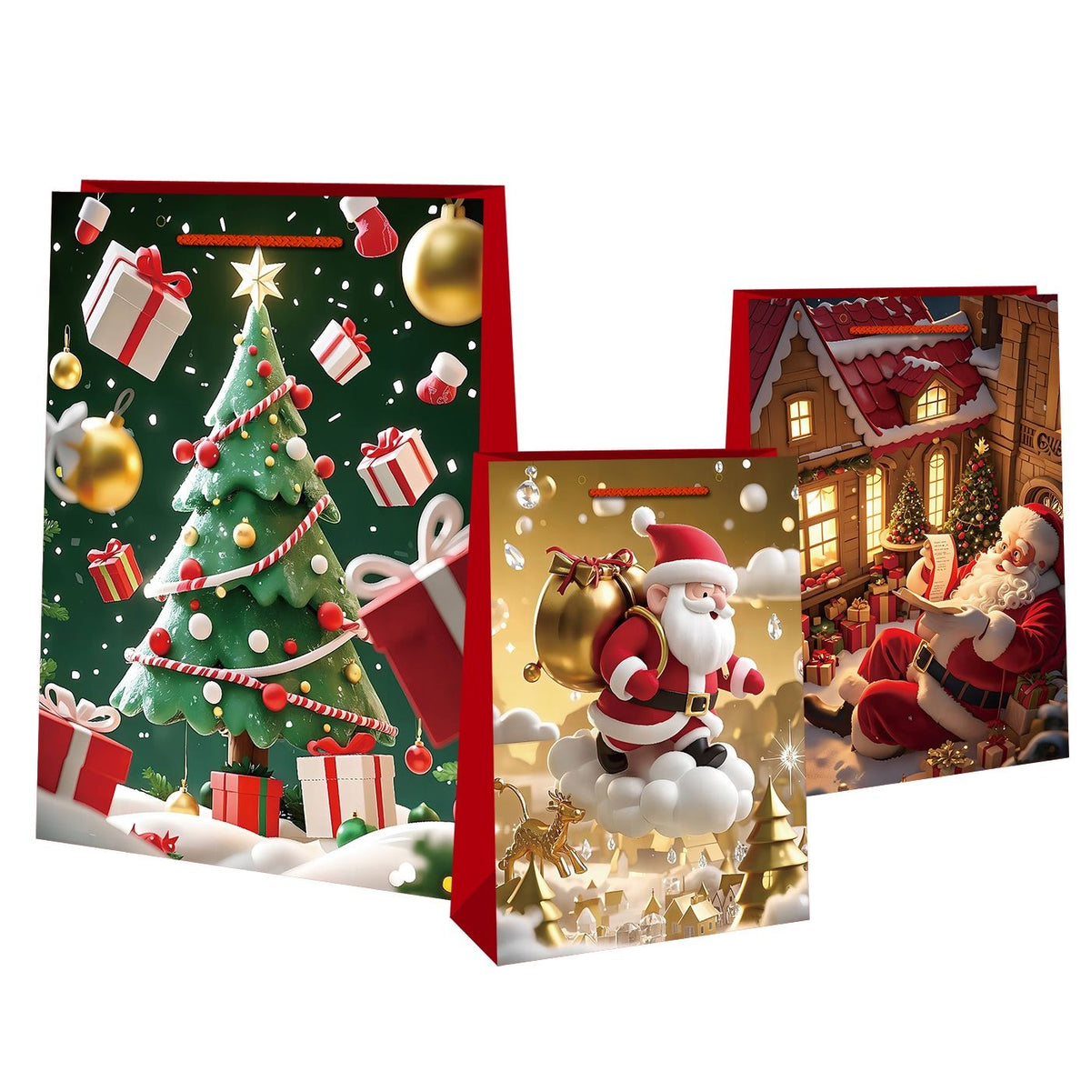 Τσάντα Δώρου Χριστουγέννων 45.5x33x10cm 45,5x33x10cm Xmasfest 1131826
