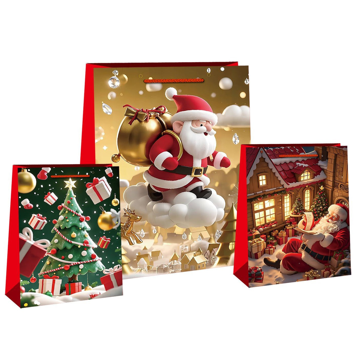 Τσάντα Δώρου Χριστουγέννων 33x26x12cm Xmasfest 1131827
