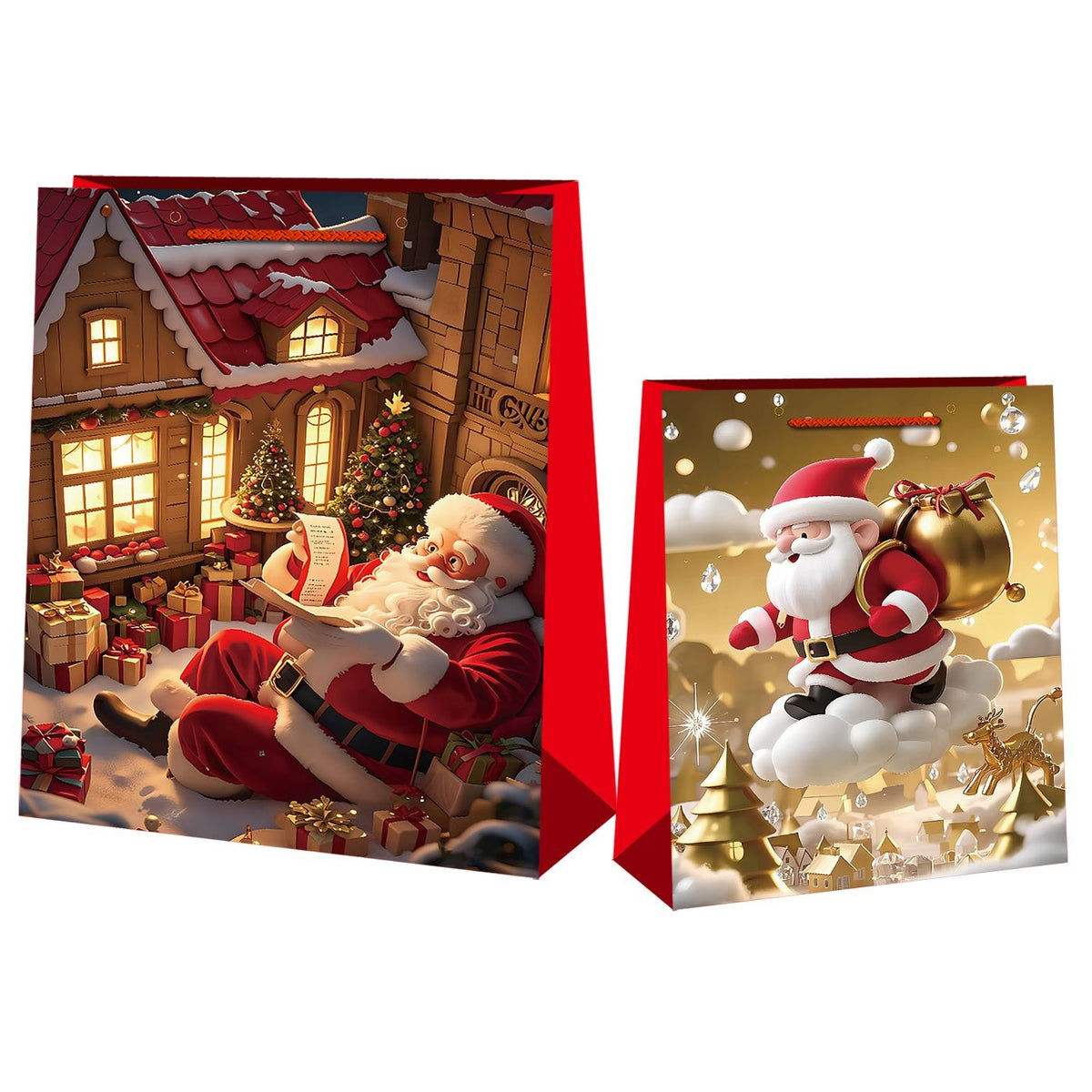 Τσάντα Δώρου Χριστουγέννων 14x11x6cm Xmasfest 1131829