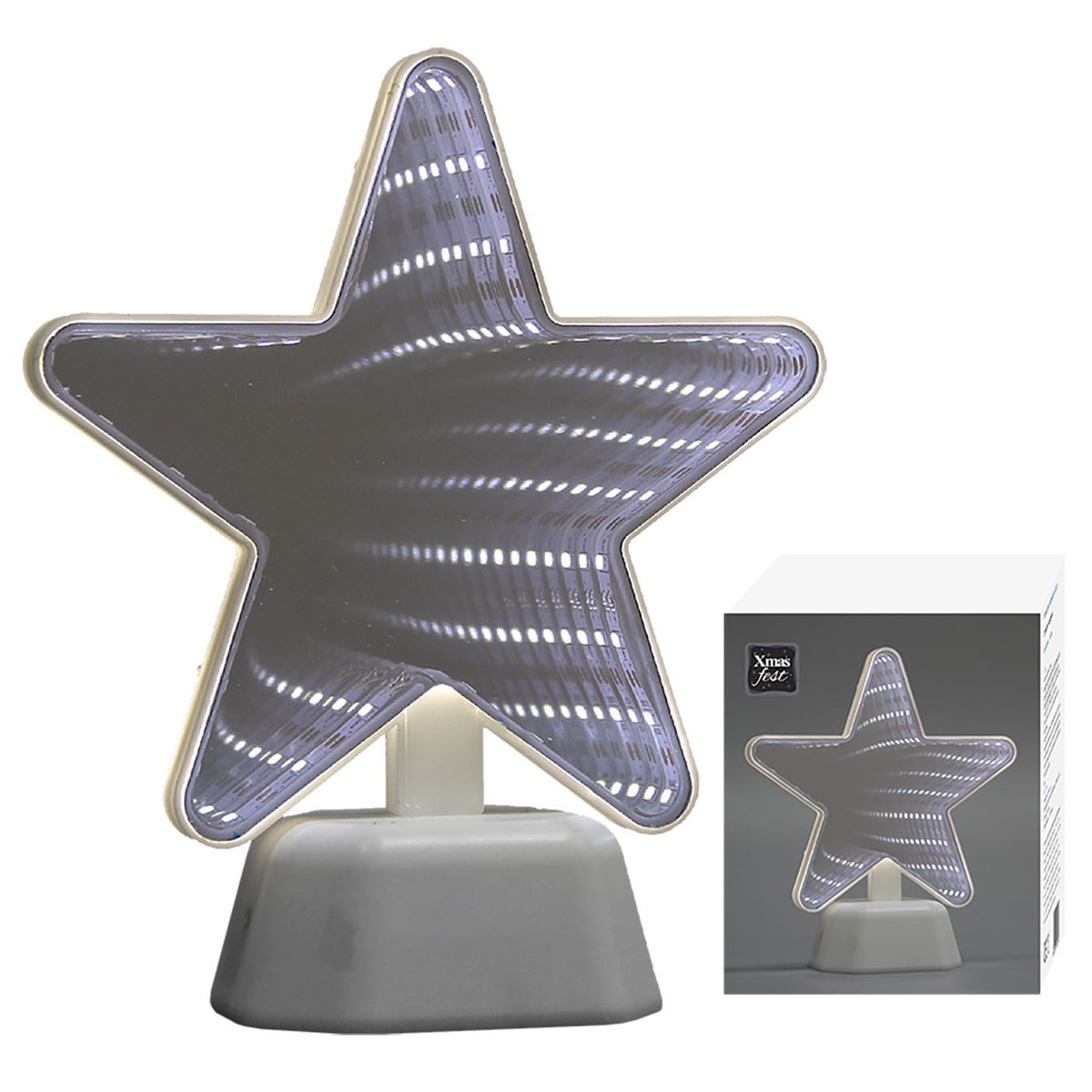Αστέρι Καθρέφτης με 33 led 18x16x7cm Xmasfest 1132405