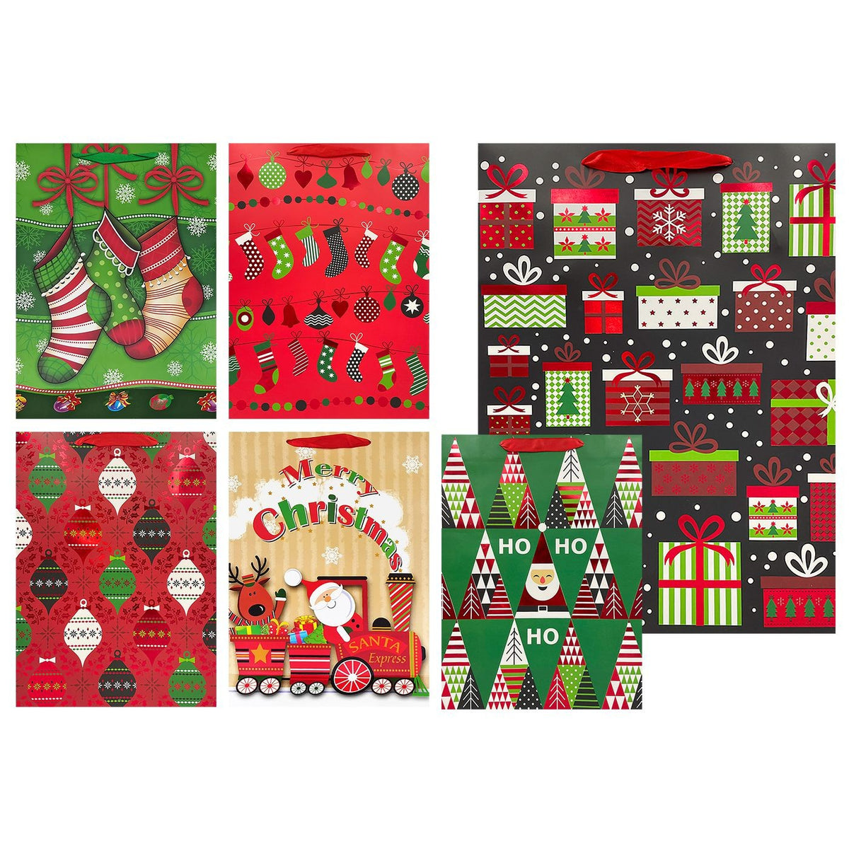 Τσάντα Δώρου Χριστουγέννων 42x30cm Xmasfest 1133454