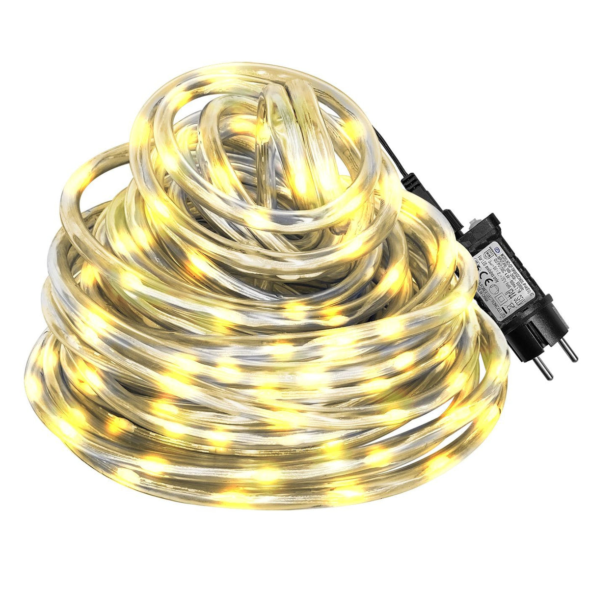 Φωτοσωλήνας 400 LED 20m Λευκός Θερμός με Προγράμματα IP44 ø11mm 20m (+3m Extra Καλώδιο) Xmasfest 1133513
