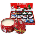 Κερί Xmas σε Μεταλλικό Κουτί με Καπάκι 7x4,5cm 110gr Xmasfest 1133683