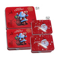 Κουτιά Μεταλλικά Xmas σετ=2 τεμ Ορθογώνια 14x10x4cm & 12x9x3,5cm Xmasfest 1133684