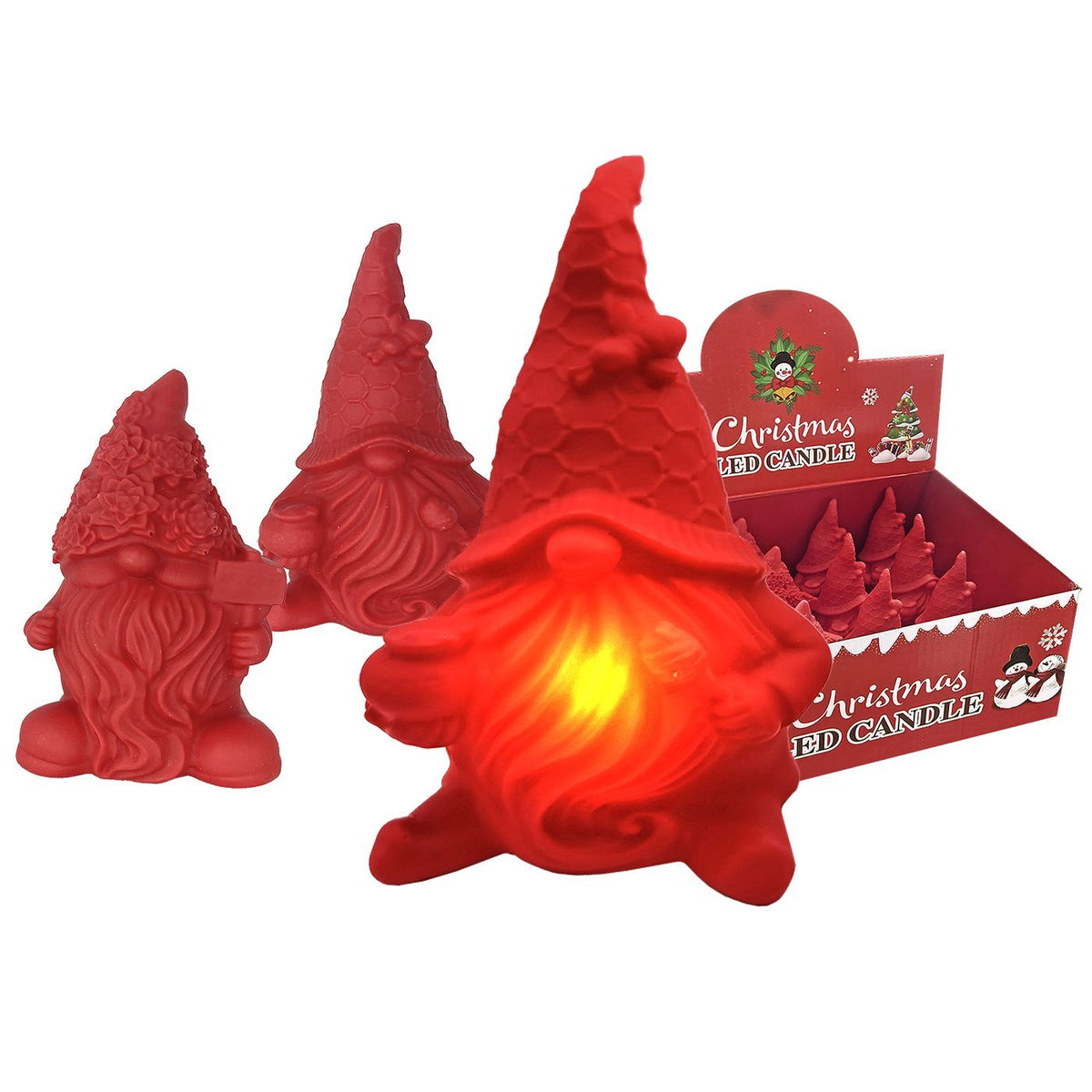 Gnome Πλαστικός με φως 9x6cm Xmasfest 1133687