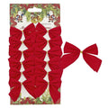 Φιόγκοι Κόκκινοι σετ=12τεμ 5,5x6cm Xmasfest 113390