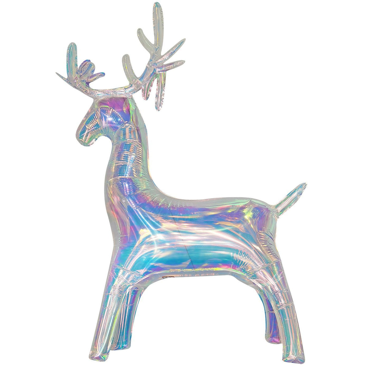 Φουσκωτός Τάρανδος Ιριδίζον 88x58cm Xmasfest 1133740