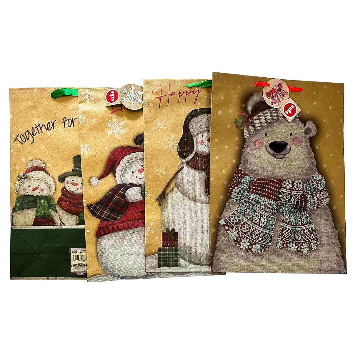 Τσάντα Δώρου Χάρτινη Χριστουγέννων 45x33x13cm Xmasfest 1133924