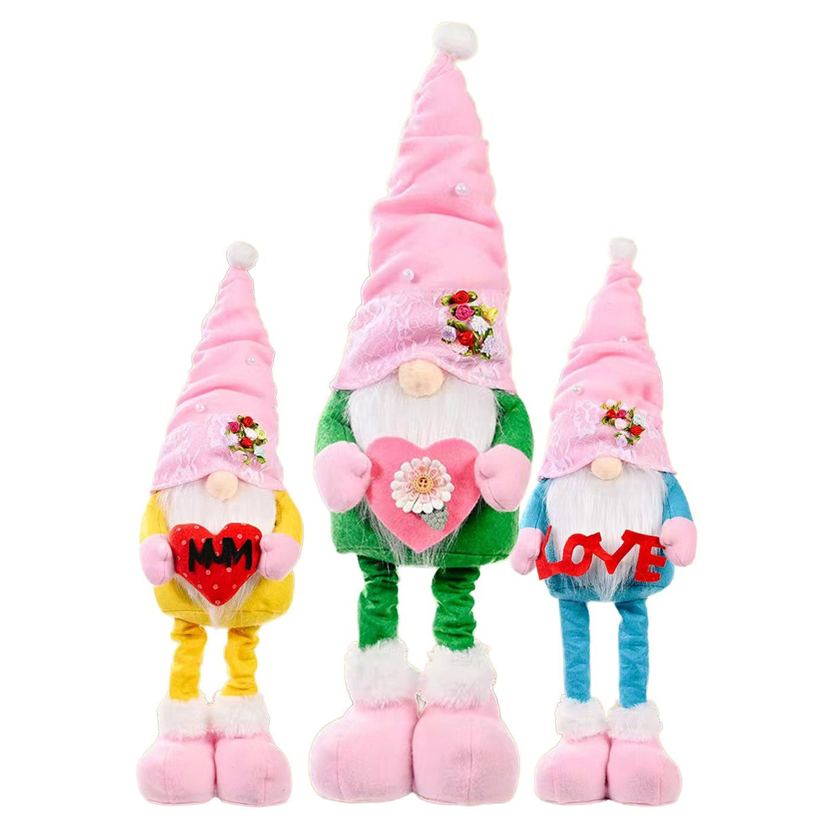 Άγιος Gnome με ροζ Σκούφο 50cm Xmasfest 1133949