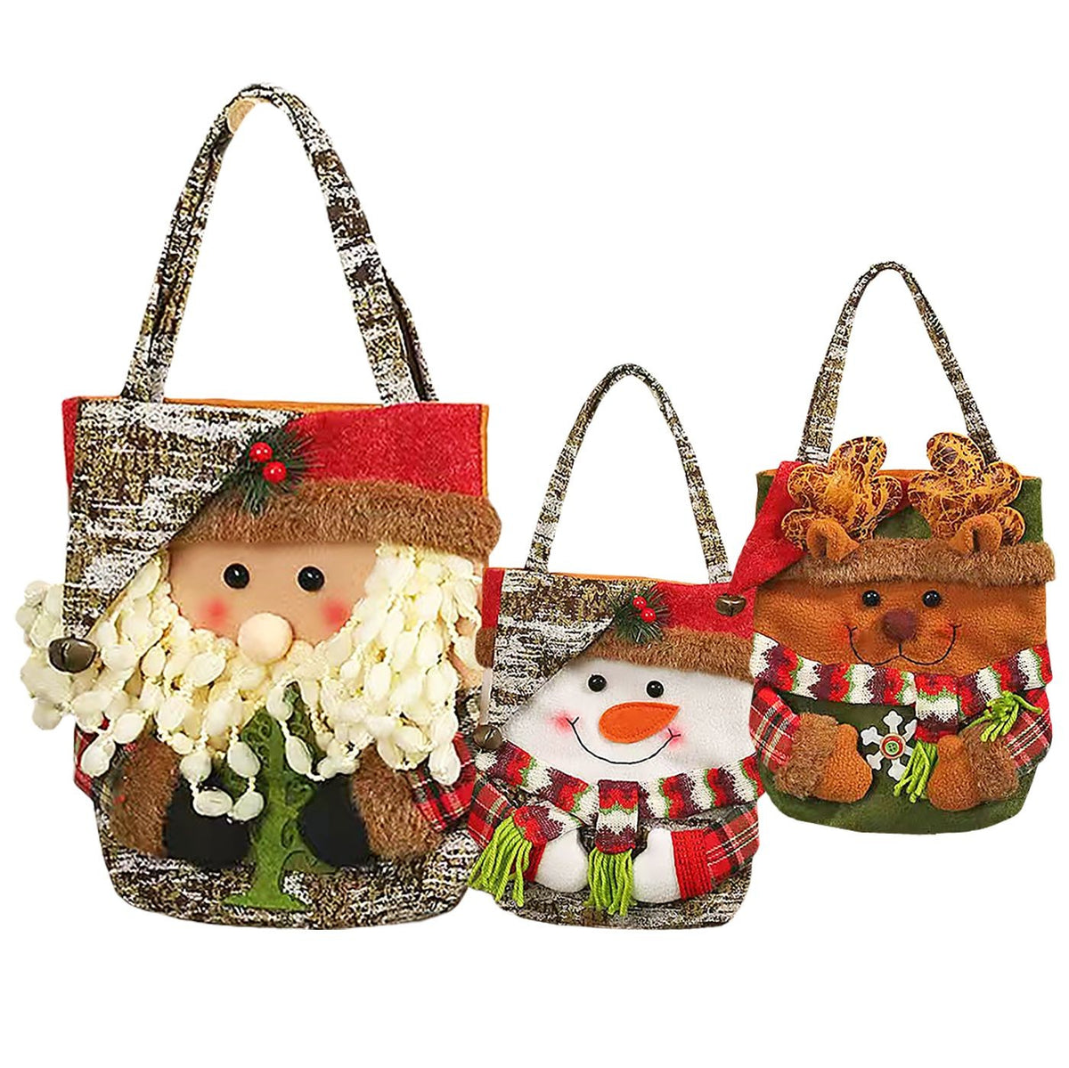 Τσάντα με Φιγούρα 3D Χριστουγεννιάτικη 30x23cm Xmasfest 1133980