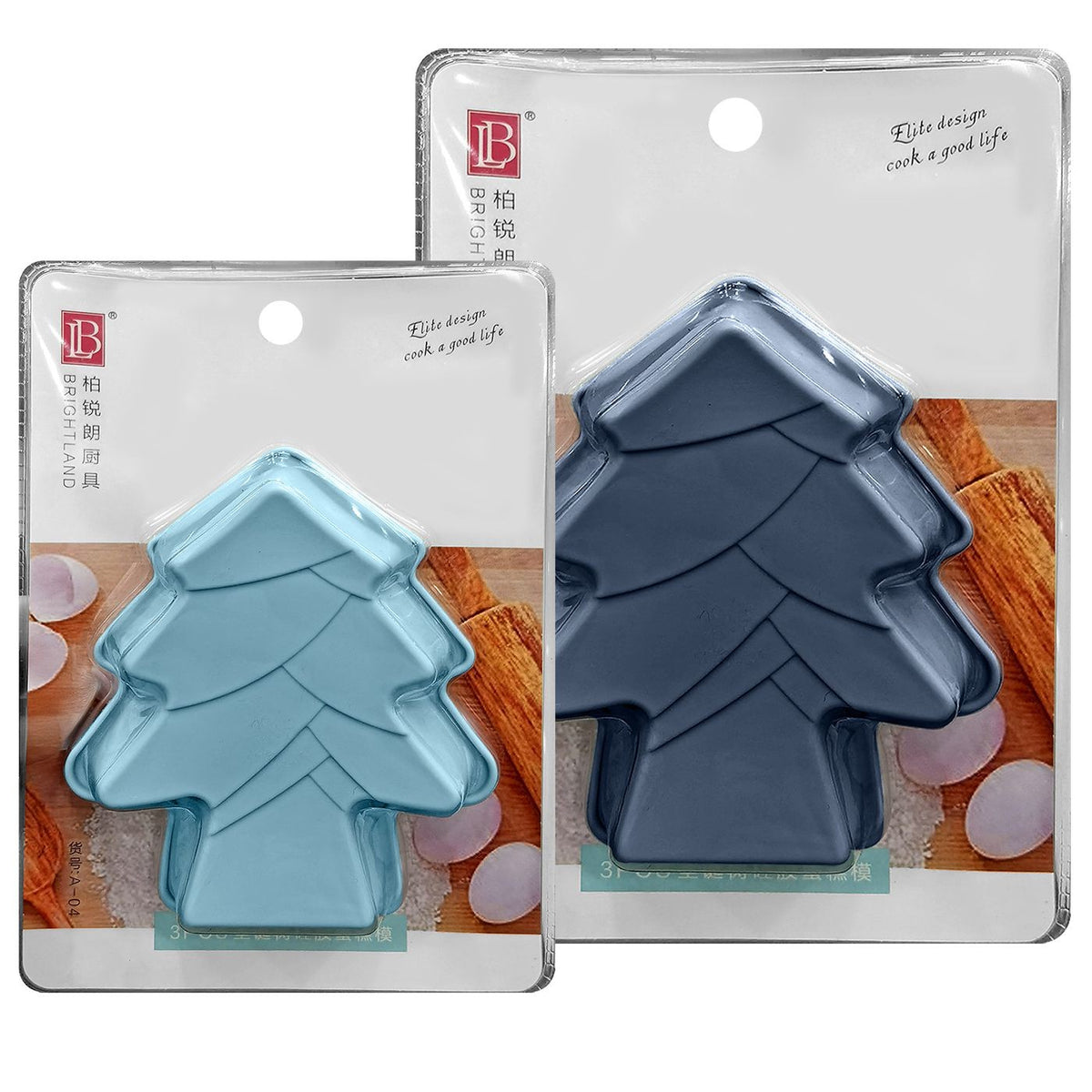 Φόρμες Ζαχαροπλαστικής Δέντρα Σετ=3 τεμ 14x12cm Xmasfest 1133992