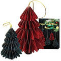Δέντρο Χάρτινο 3D Πτυσσόμενο Κρεμαστό 15x10cm Xmasfest 1134039