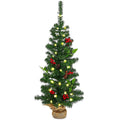 Δέντρο με Στολίδια και 40 LED, με Βάση Γιούτα 90cm Xmasfest 1134079