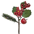 Κλαδί με γκι & Μήλο Μικρό 24cm Xmasfest 1134184