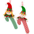 Φιγούρα Πάνινη Xmas με Μπαστούνι σε Καρτέλα 28cm Xmasfest 1134209