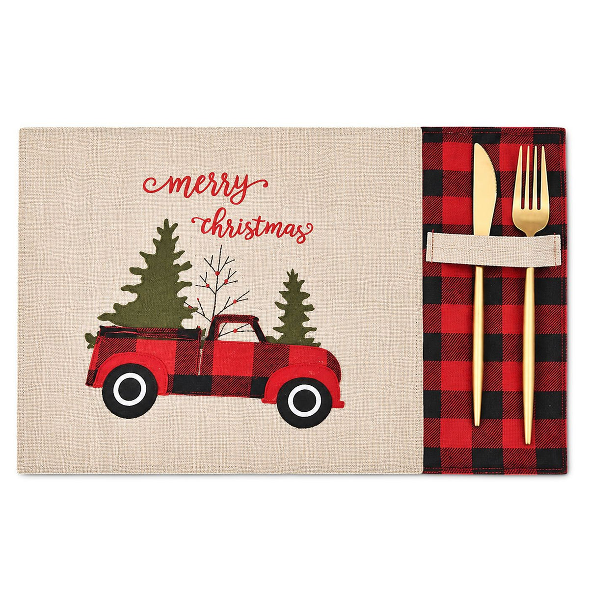 Σουπλά Υφασμάτινο Xmas Λινάτσα 43x32cm Xmasfest 1134230