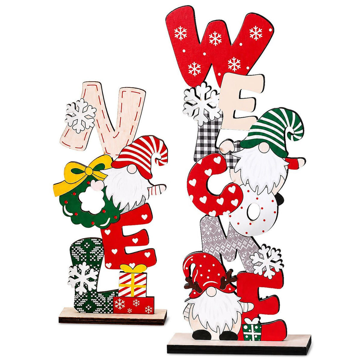 Επιτραπέζιο Διακοσμητικό Ξύλινο Welcome 20x8.5cm Xmasfest 1134248