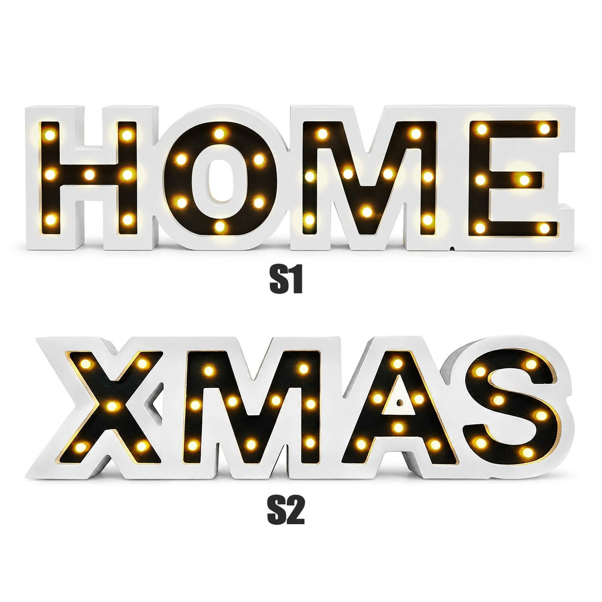 Xmas Ξύλινο Διακοσμητικό με LED 60x15x3cm Xmasfest 1134286
