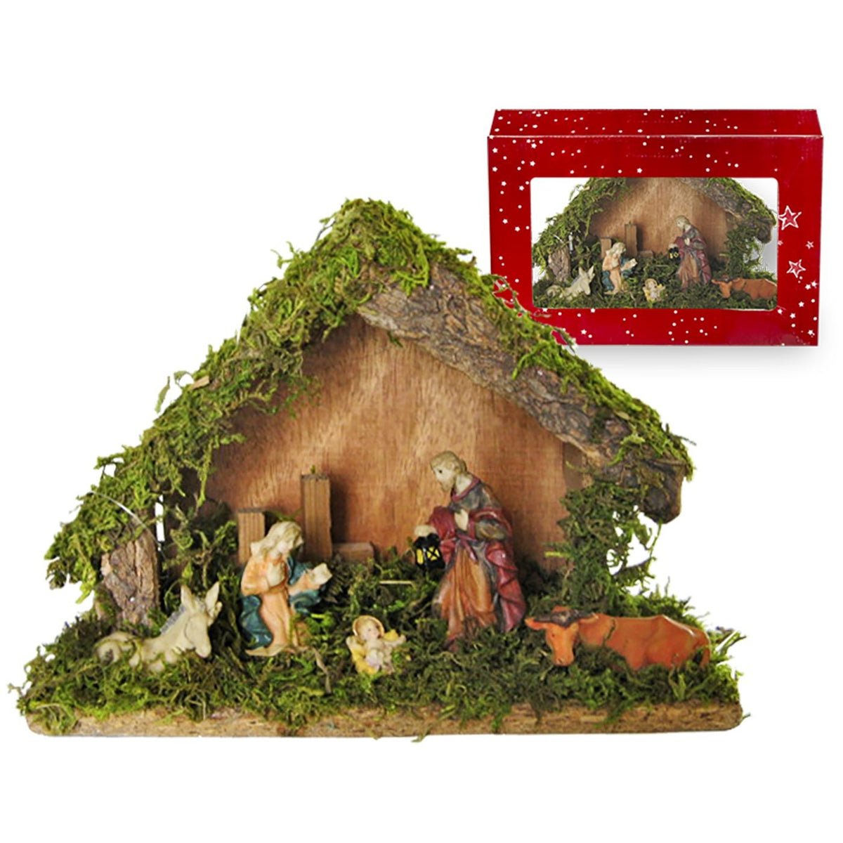 Φάτνη Ξύλινη Μεσαία 22x15cm Xmasfest 113517