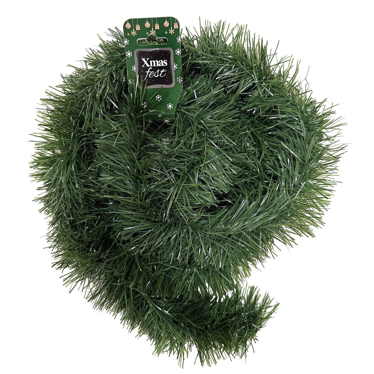 Γιρλάντα Πράσινη Tinsel ø:9cm Y:2m Xmasfest 113569