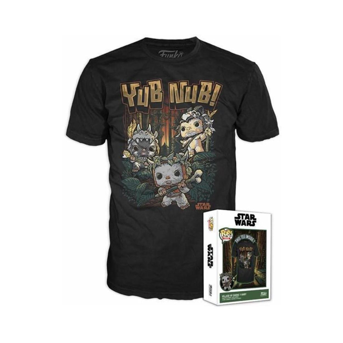 Funko Boxed Tees: Disney Star Wars Return of the Jedi - Village of Ewoks (L)