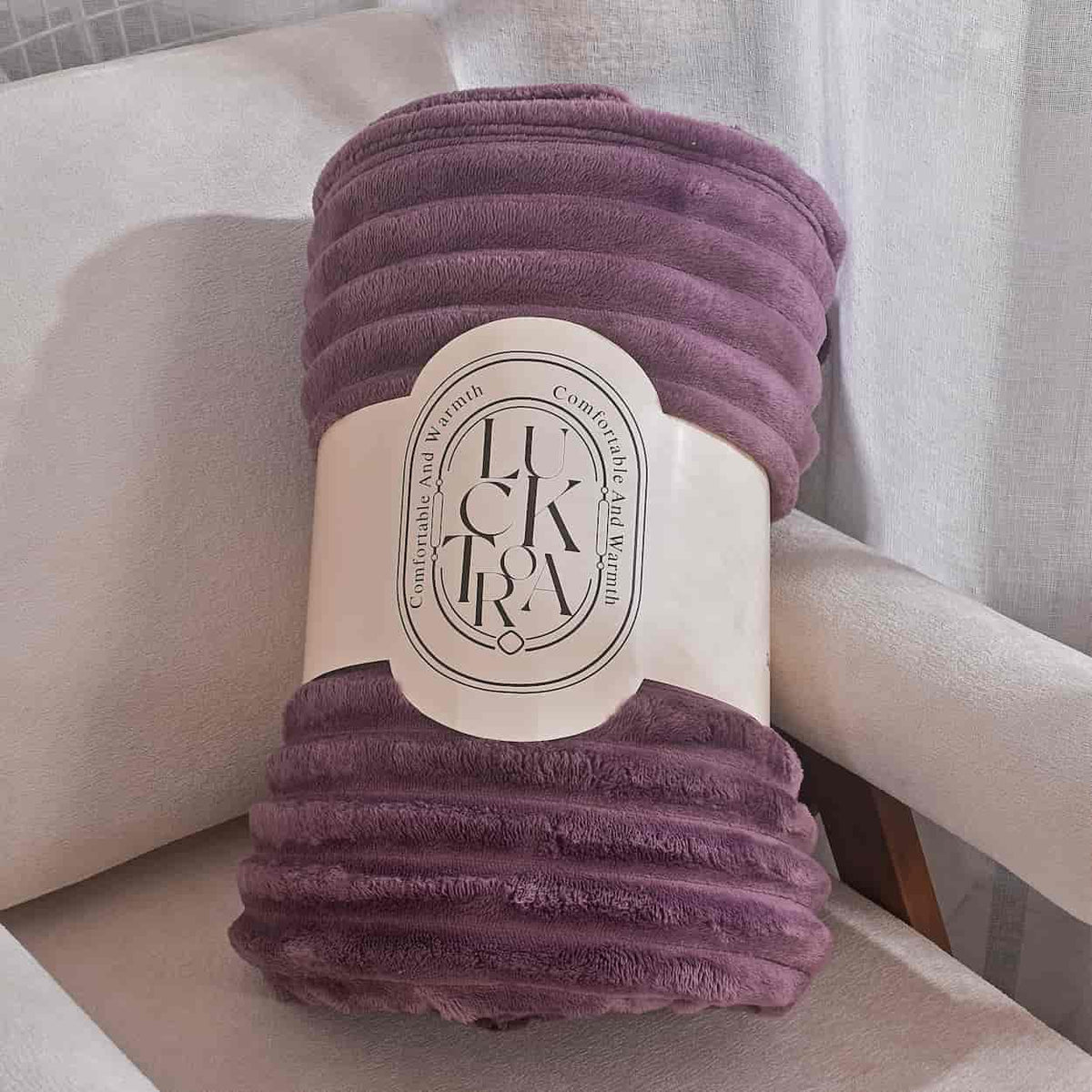Κουβέρτα Extra Soft Ribbed Blanket με Ανάγλυφες Ρίγες