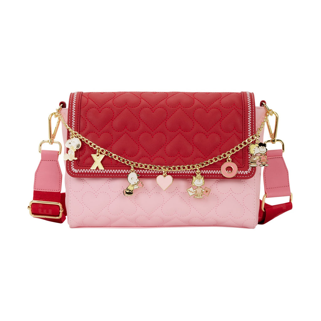 Loungefly Peanuts XO Charm Τσάντα Χιαστί (PNTB0027)