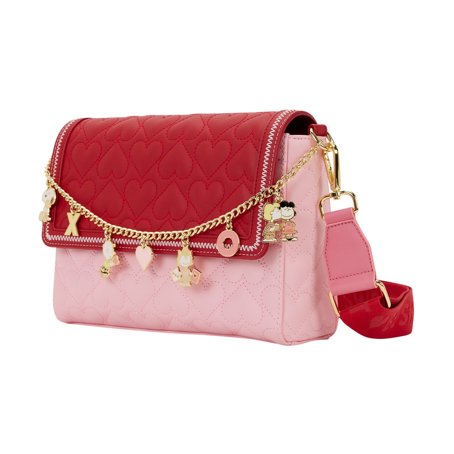 Loungefly Peanuts XO Charm Τσάντα Χιαστί (PNTB0027)