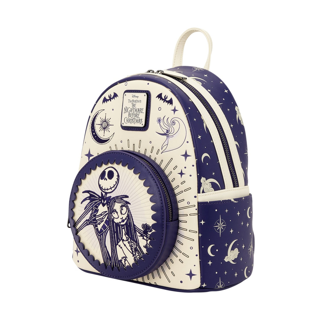 Loungefly Disney Nightmare Before Christmas - Jack & Sally Νυχτερινός Ουρανός Mini Σακίδιο (WDBK4489)