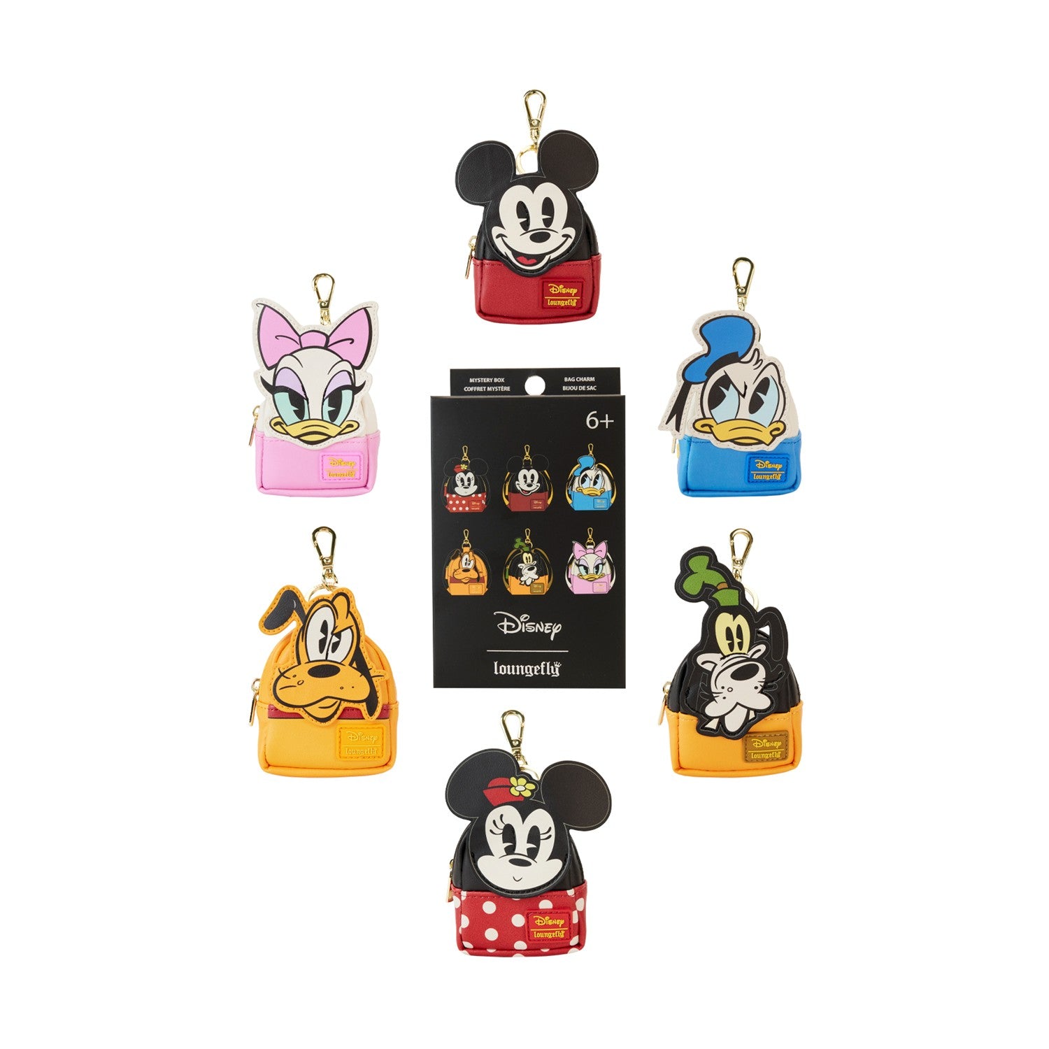 Loungefly Disney: Mickey And Friends -  Mini Backpack Bag Charm (WDK0750-EA)