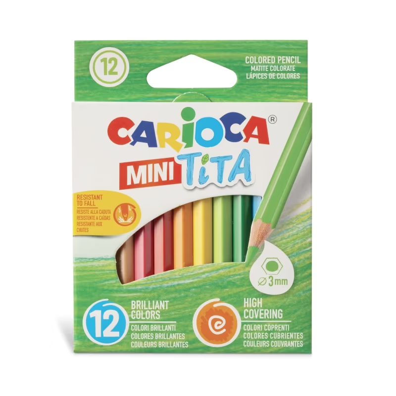ΚΡΑΓΙΟΝ ΧΡΩΜΑΤΙΣΤΑ CARIOCA ΤΙΤΑ 12 χρωμ. κοντά